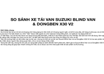 So sánh xe tải 750kg suzuki với các dòng xe tải khác trên thị trường.