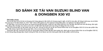 So sánh xe tải 750kg suzuki với các dòng xe tải khác trên thị trường.