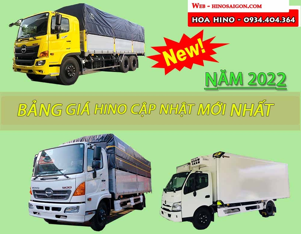 Muốn biết giá xe tải Hino 500 mới? Cập nhật báo giá ngay